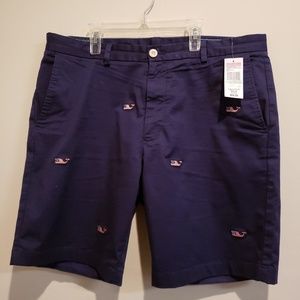 Men's Vineyard Vines Shorts Size 34 Navy + Whales